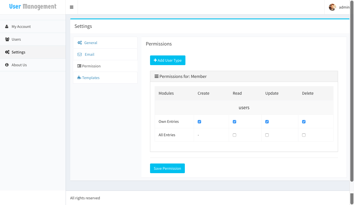 Free User Login and Management - Web Project Builder